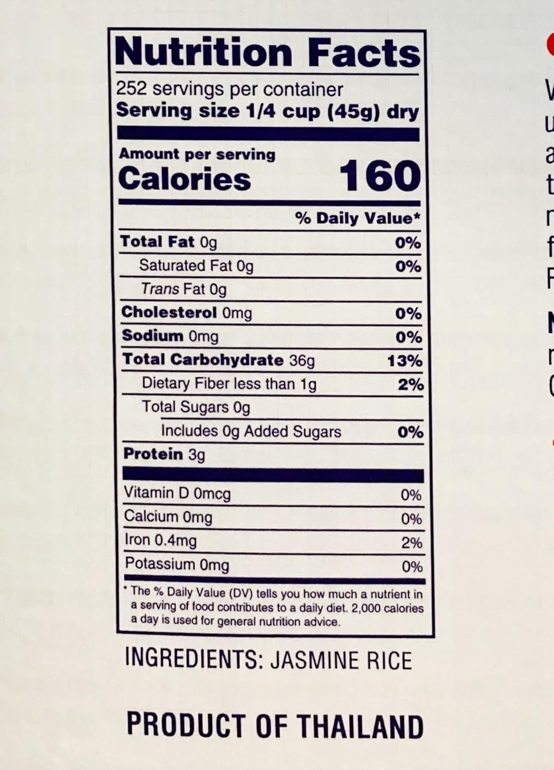 Jasmine Rice, 25 lbs, Non-GMO Verified