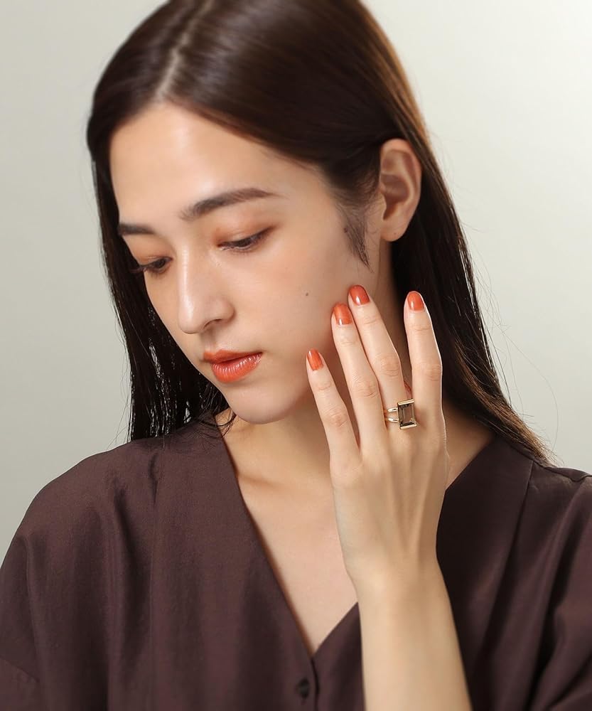 Amazon.co.jp: [ココシュニック] リング K18スモーキークォーツ