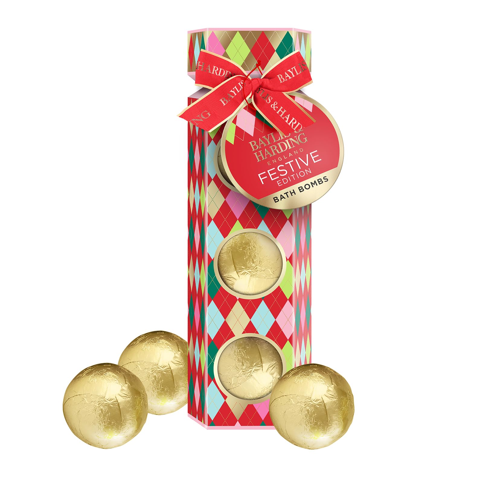 Baylis & Harding Festive Edition Luxury Bath Bomb Gift Set (Pack of 1) - Vegan Friendly