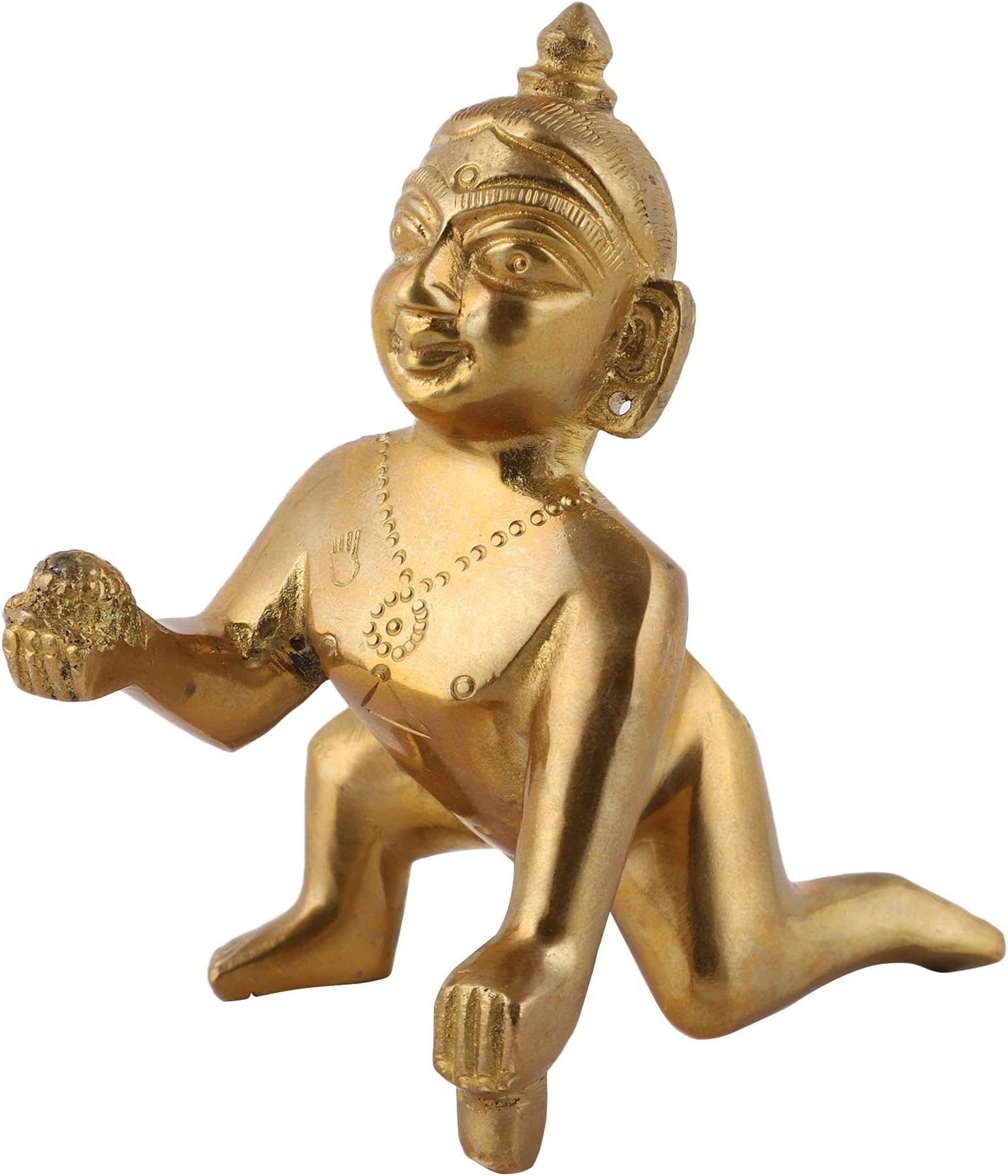 Brass Laddu Gopal Idol (6CM_1 No Size)