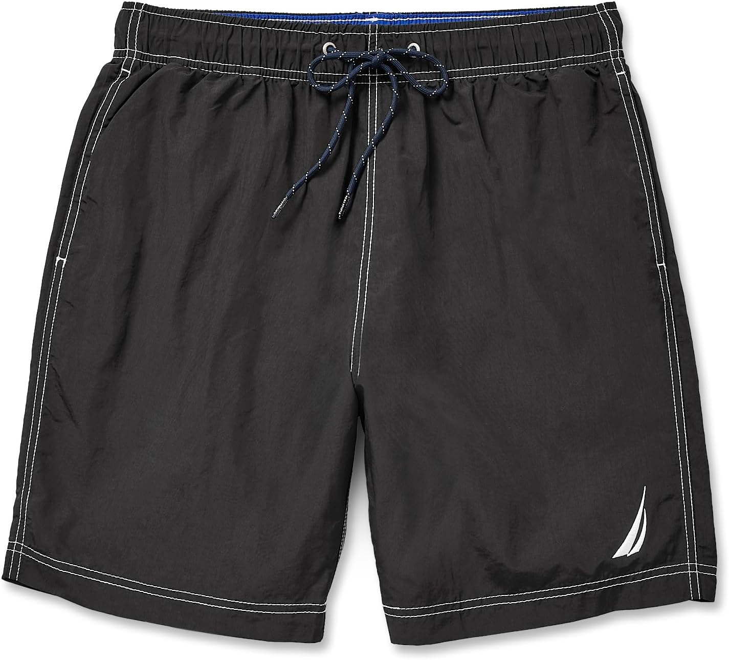 Nautica Men's Solid Quick Dry Classic Logo Swim-Trunk - Image 7