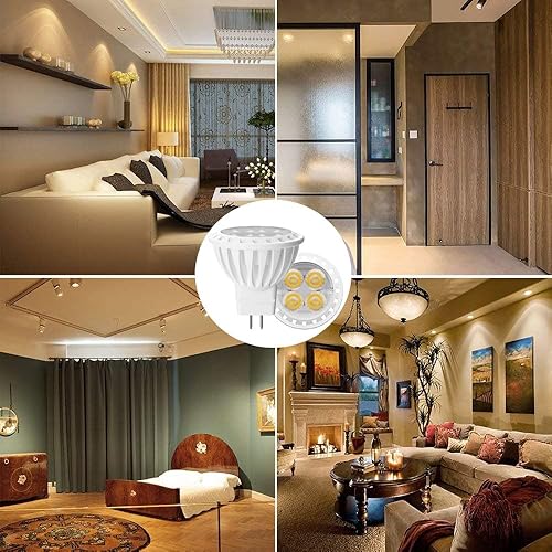 Miniatura 4 de KAPATA MR11 LED equivalente a halógeno de 20 W, base de dos pines GU4 blanco cálido suave de 2700 K, focos de bajo voltaje de 12 V, 250 lm, no