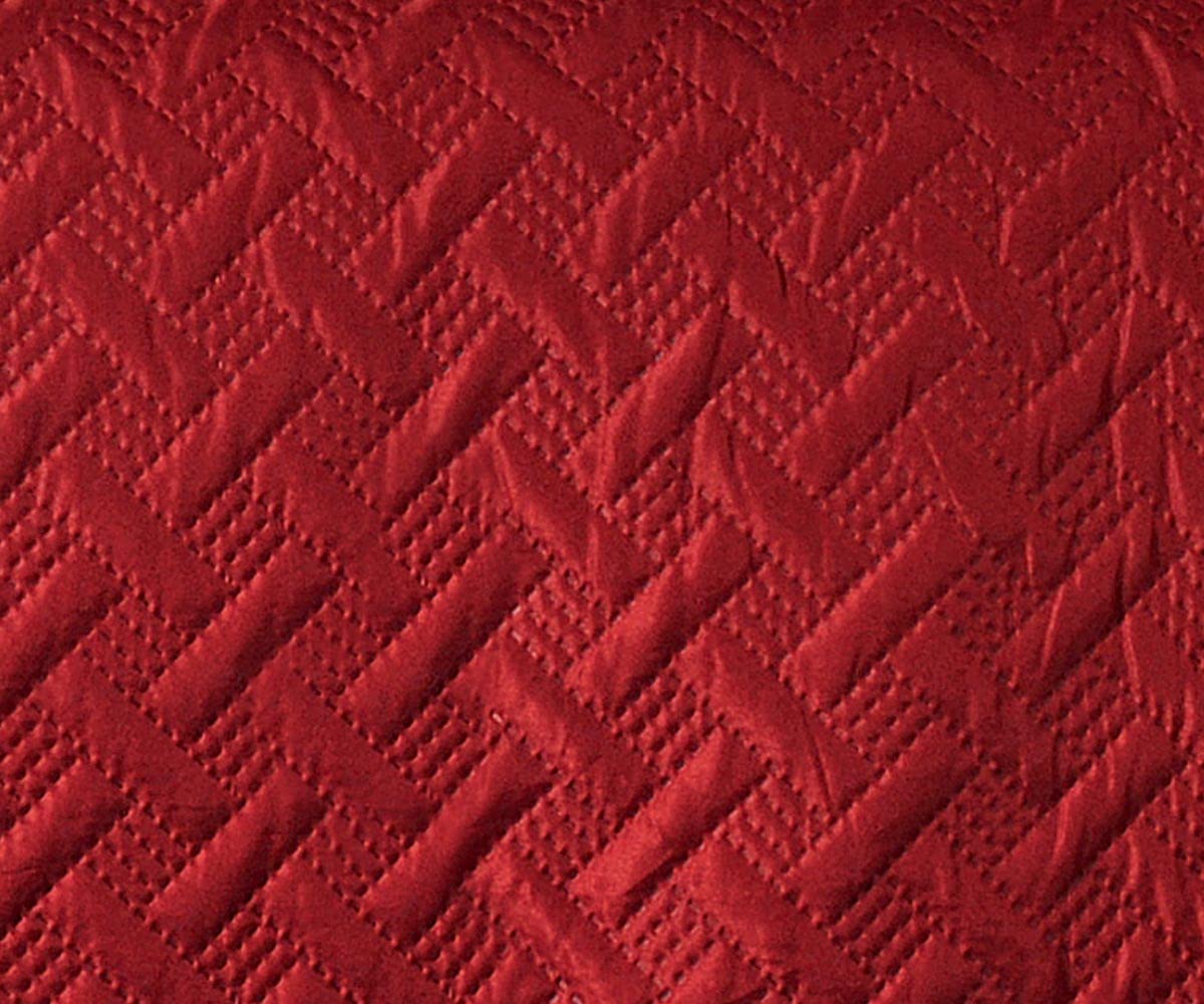 Boutis matelassé coton, Scenario - Vieux rose - 230 x 250 cm | Leroy Merlin