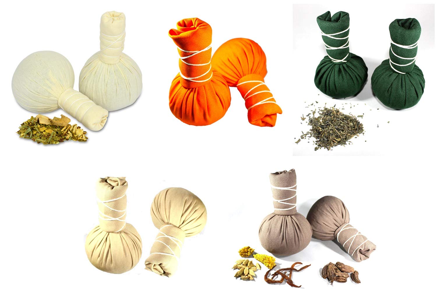 Kräuterstempel Set 10x 75g gemischt - je 2x Lavendel, Orange, Thai Spa, Herbal Selection, Zitronengras