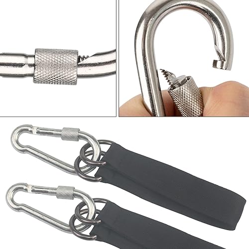 Miniatura 6 de Kit de correas colgantes para árbol negro con 4 mosquetones