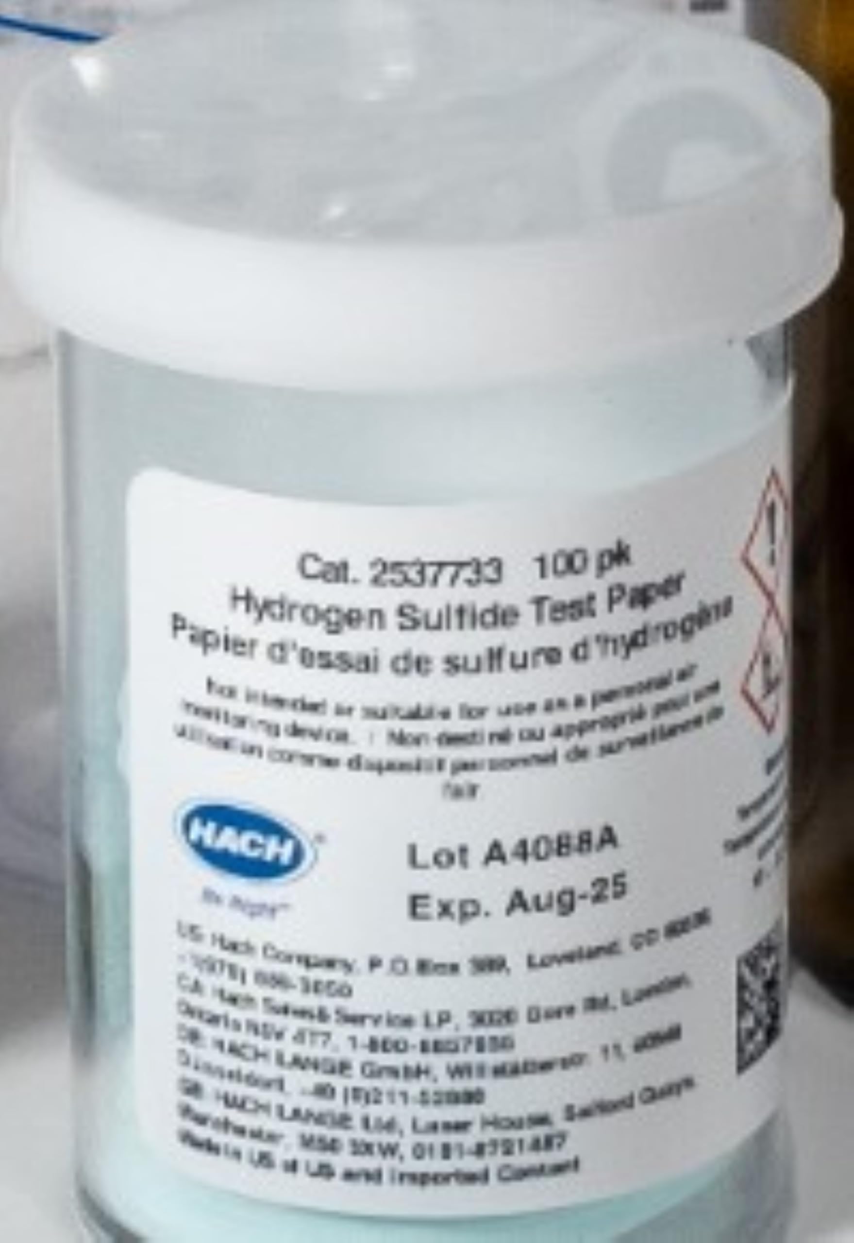 Hach 2537733 Hydrogen Sulfide Paper (100 Sheets)