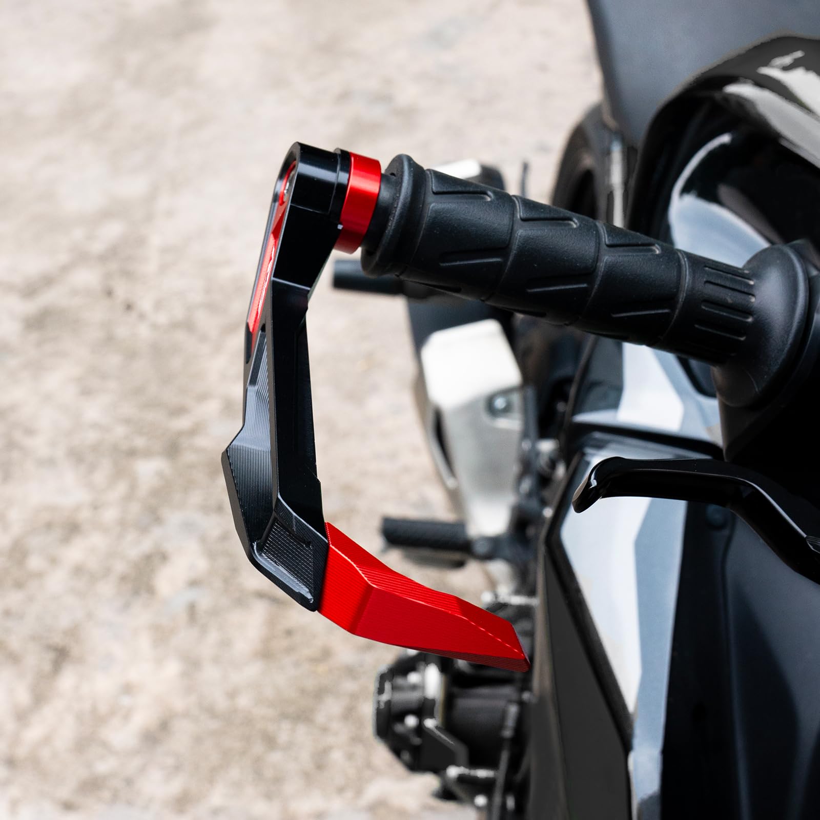 Paramani Moto Per RS 660 RS660 RSV4 FACTORY 2021-2025 RS457 2024 2025 RS125 RS50 Accessori moto Protezioni per manubrio Protezioni per leve freno e frizione Alluminio Paramani (Rosso)