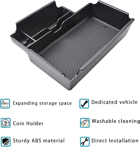 Miniatura 5 de EDBETOS Bandeja organizadora de consola central compatible con accesorios Ford Explorer 2020 2021 2022 2023 2024 2025 Interior secundario