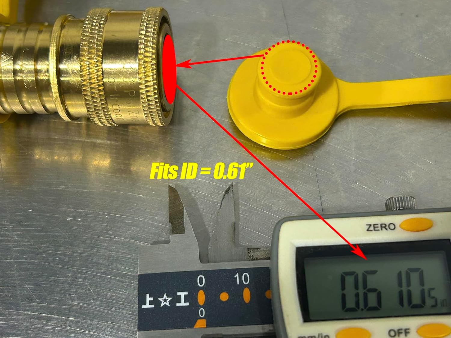 MENSI Propane/Natural LP Gas Quick Disconnect Connect 3/8" Dust Cap Used for Propane Quick Adapter Connect NOT Universal, Female and Male (3/8") 3 Packs