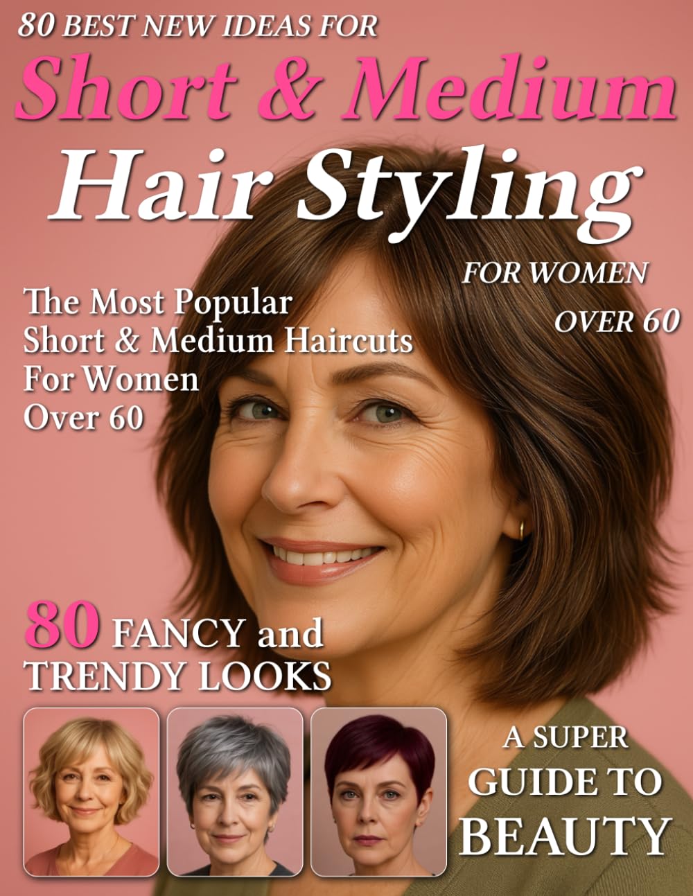 80 Best New Ideas for Short & Medium Hair Styling for Women Over 60: Low-Maintenance Looks for Every Face Shape – Haircut Magazine to Find Your New Style for Older, Mature Women