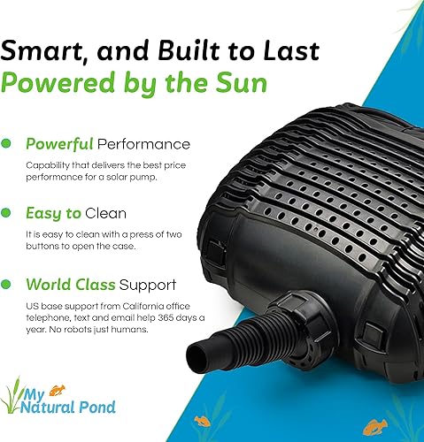 Miniatura 4 de Potente bomba de agua sumergible solar de 25 W, 12 voltios a 18 voltios CC, adecuada para cascadas al aire libre, estanques de peces y koi o para