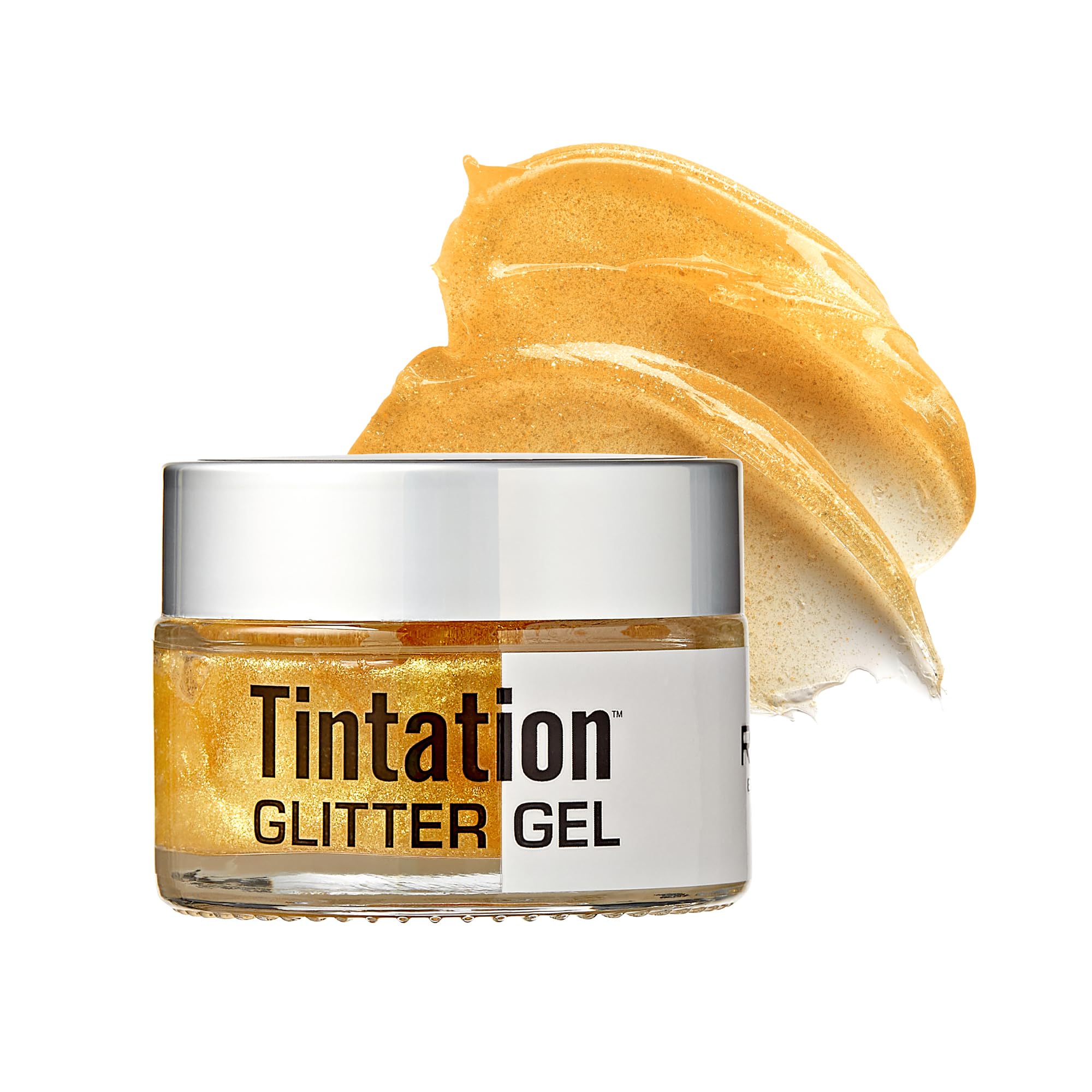 Red By Kiss Tintation Glitter Body and Hair Gel – Long Lasting Sparkle, Quick Drying, Waterproof for Events, Parties, Festival Rave, Prom, &