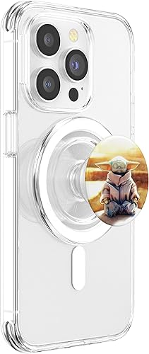 Miniatura 4 de Star Wars The Mandalorian The Child Grogu Medita PopSockets MagSafe PopGrip para iPhone