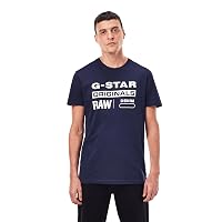 G-STAR Uomo Graphic 8 T-Shirt, Blu (sartho blue D14143-336-6067)
