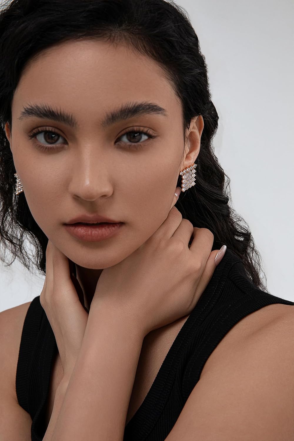 LecAit Original Design 925 Sterling Silver Post Earrings Personalized Stylish Dangle Earrings For Women