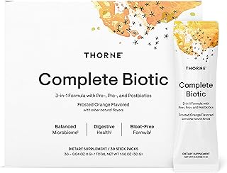 THORNE Complete Biotic - Probiotic, Prebiotic & Postbiotic for Women, Men & Kids - Supports Gut, Digestive & Immune Health* - Occasional Constipation, Diarrhea, Gas & Bloating Relief* - 30 Servings