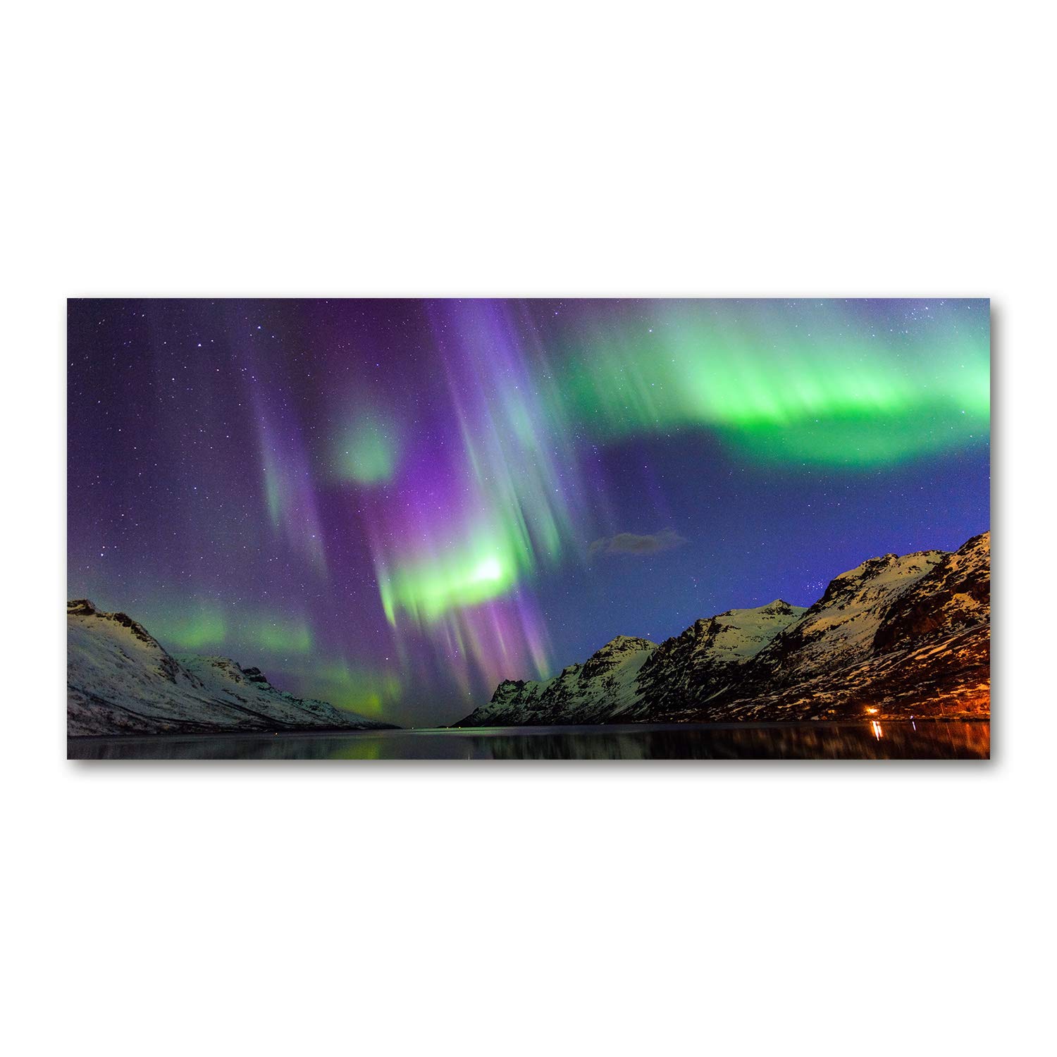 Déco mural acrylic glass picture Luces Del Norte Tulup au design contemporain