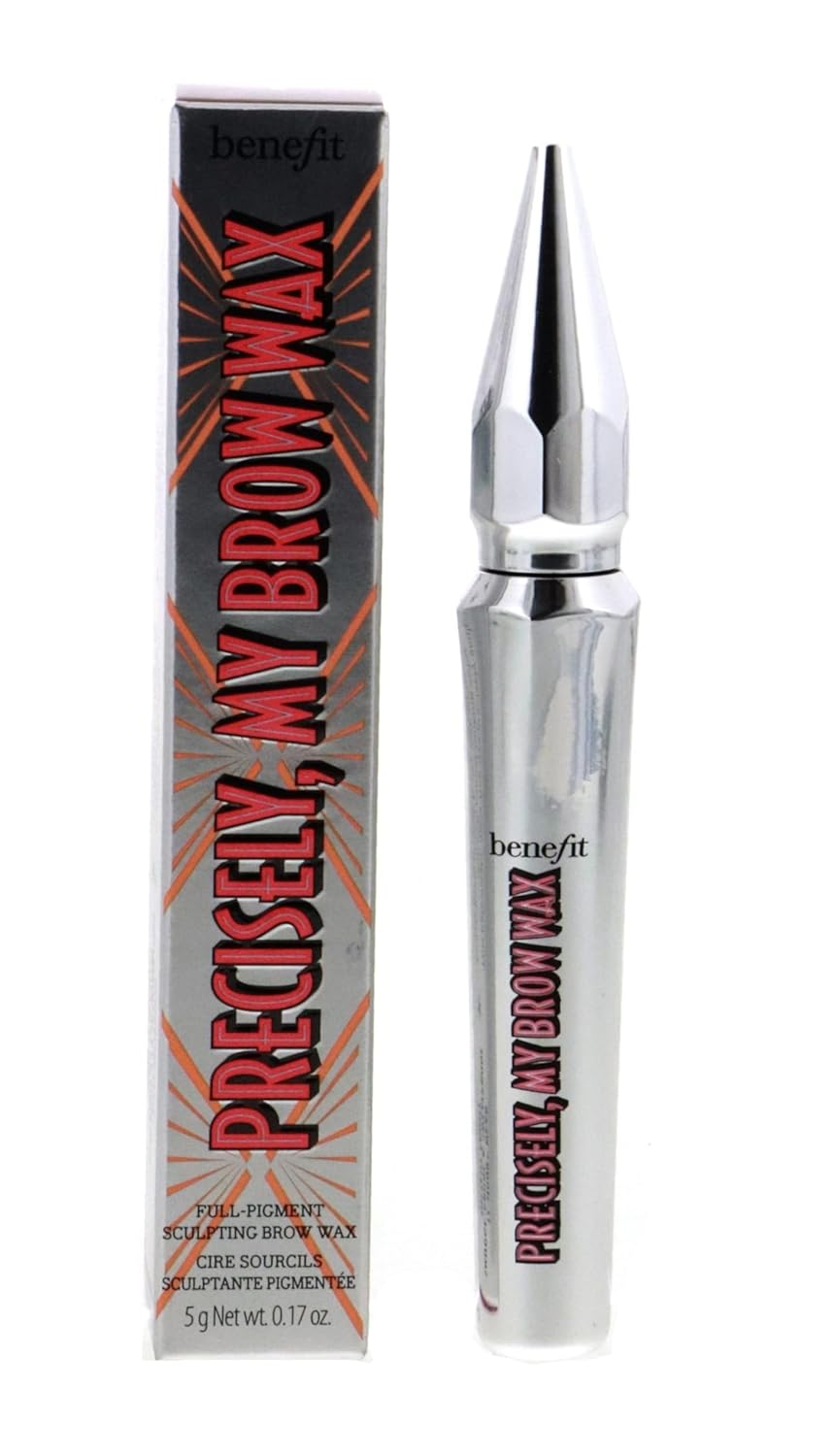 Benefit Precisely My Brow Wax Full-Pigment Sculpting Brow Wax #3 Warm Light Brown, 0.17 Ounce