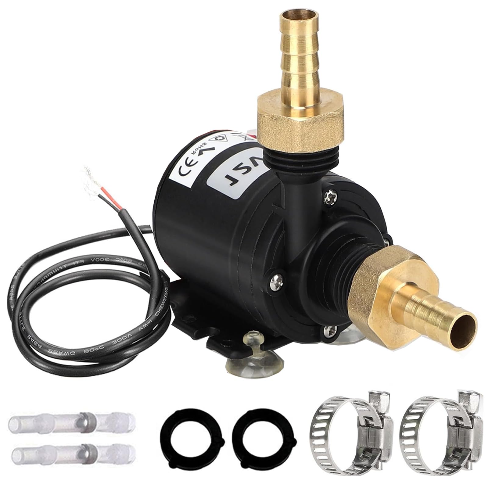 Pompe à Eau Submersible sans Balai, DC 12V Pompe a Eau, 800L/H 5m Mini Pompe à Eau Submersible, Pompe Pour bassin, aquarium, fontaine solaire