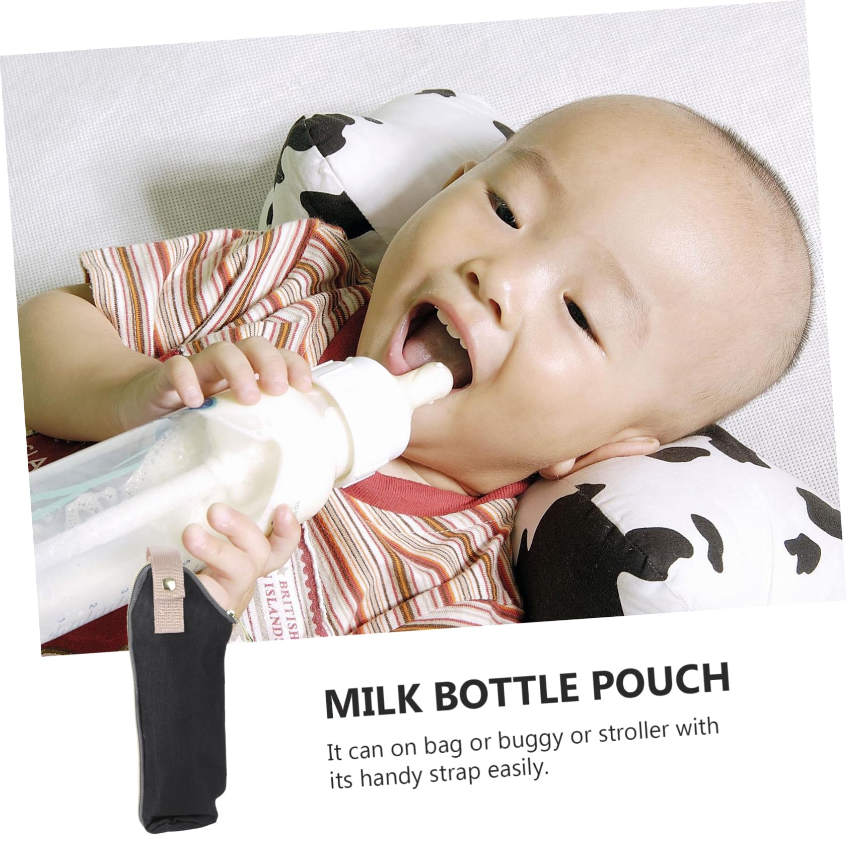 Garneck Milk Bottle Pouch Sturdy Handle Insulated Feeding Bottle Bag for Daycare Compact and Portable