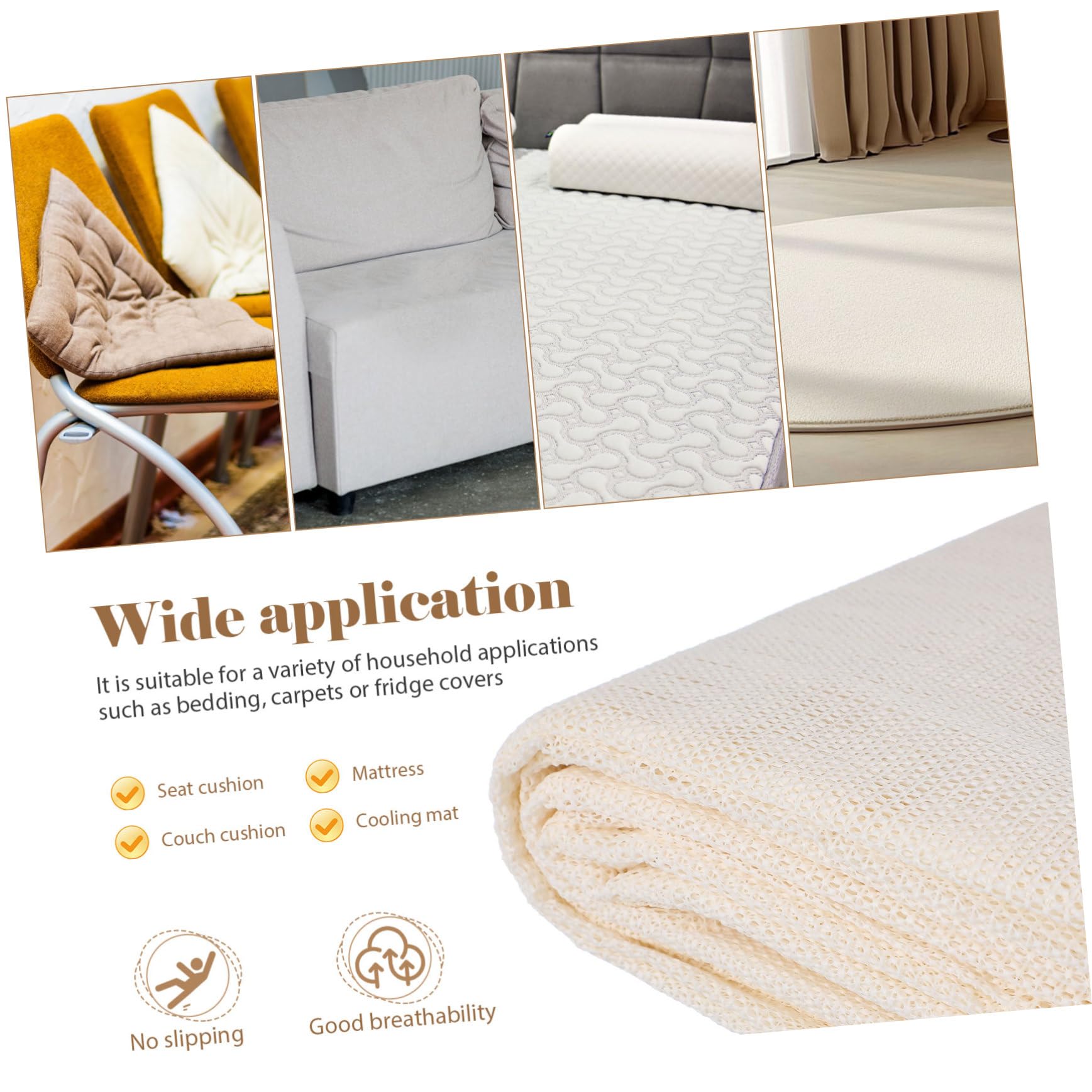 Cabilock -Tapis Antidérapant pour Moquette 200 X 300 Cm en PVC Robuste Anti-enroulement Protection Sols Parquet Bureau