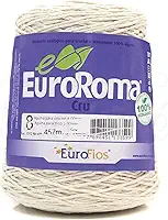 Euroroma 160.8.100, Barbante Cru 4/8 Fios Rolo, Multicolor, 457m