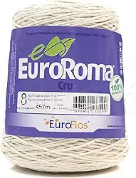 Euroroma 160.8.100, Barbante Cru 4/8 Fios Rolo, Multicolor, 457m