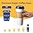 Fit Meal Prep 24 oz 50 Pack To Go Coffee Cups with Lids and Sleeves, Disposable Paper Coffee Cups with Lids for Hot/Cold Beverage