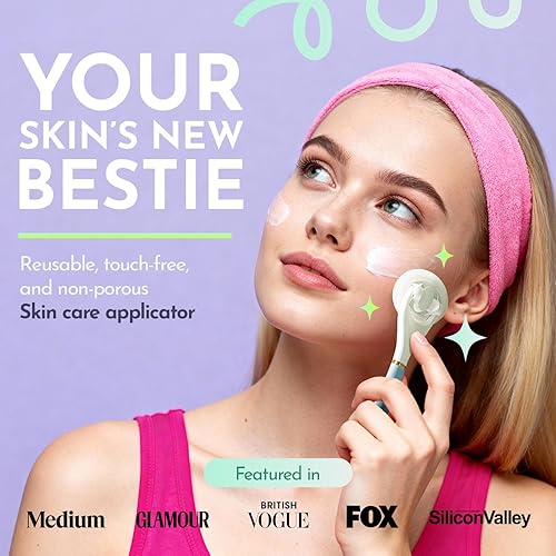 Miniatura 2 de Aplicador de suero solo para aplicador facial reutilizable para el cuidado de la piel, sueros, aceites, ungüentos medicados, protector solar,