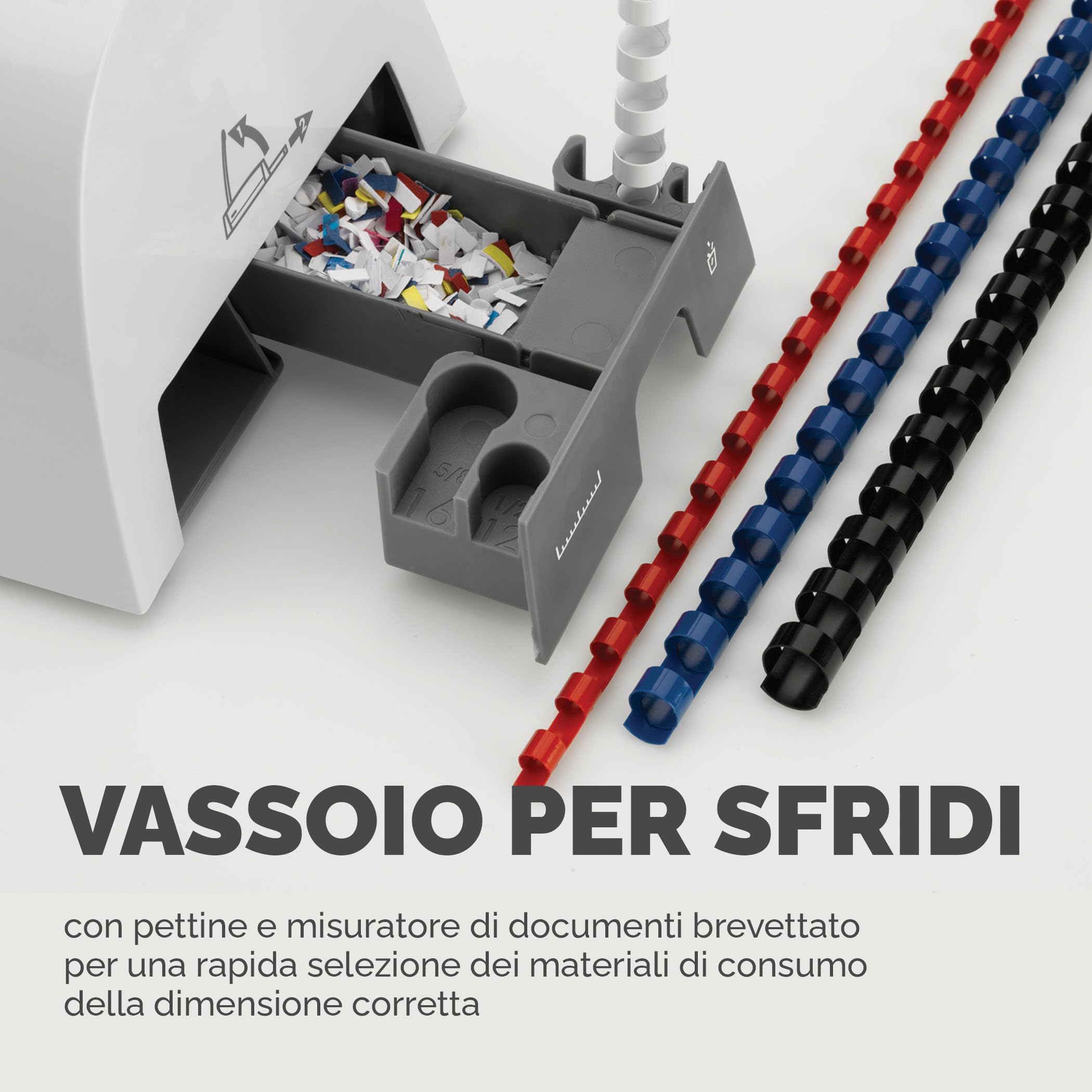 Fellowes Star+ Rilegatrice a dorsi plastici, Capacità di perforazione di 12 fogli per documenti A4, Rilegatrice manuale a pettine, Capacità di rilegatura di 120 fogli - Ideale per l'ufficio domestico
