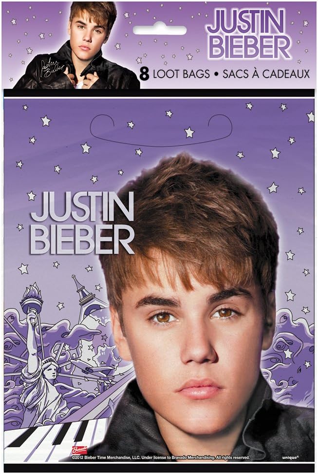 Justin Bieber Favors Bags, 8ct