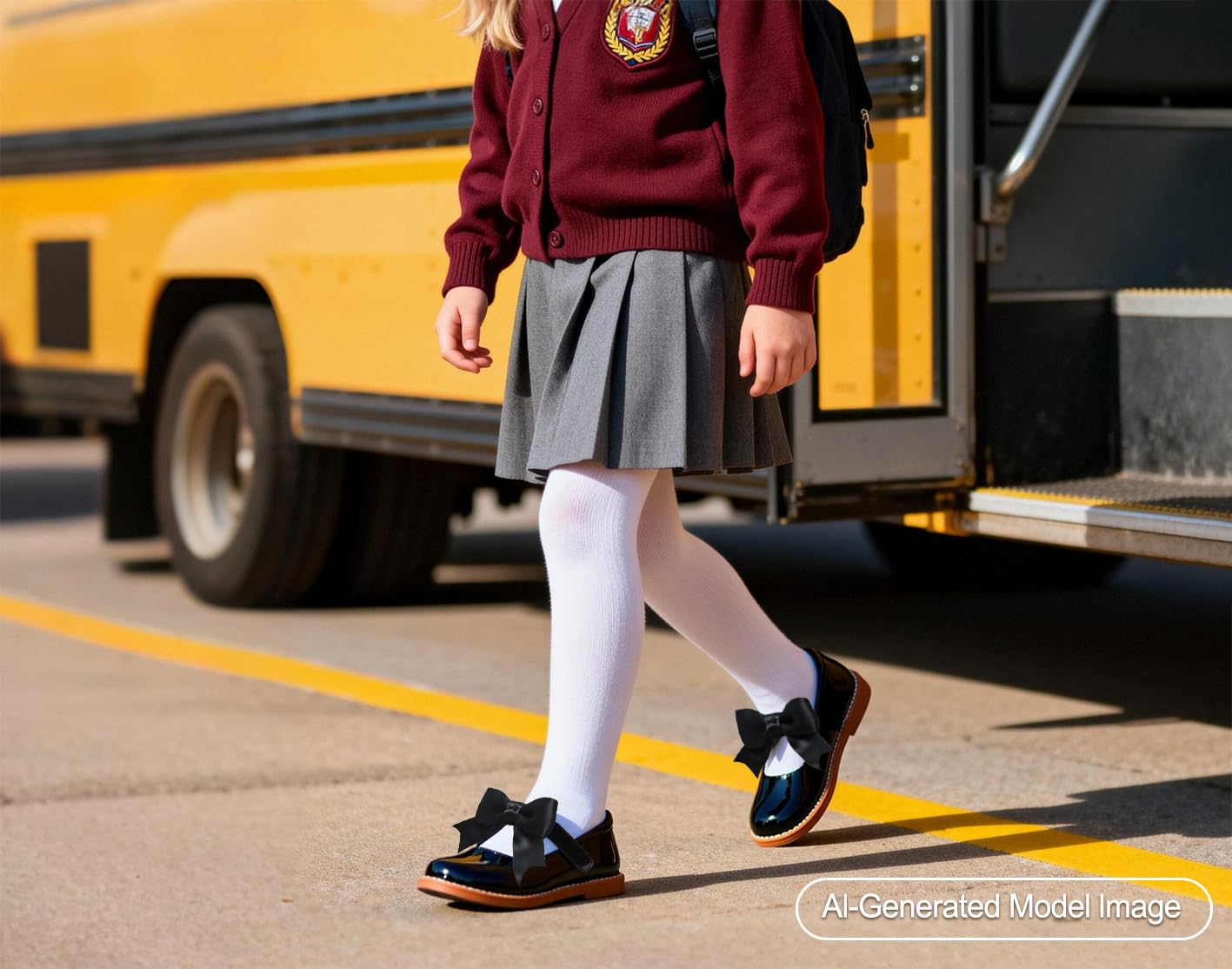 PHIRAMIN Zapatos de vestir Mary Jane para niña pequeña, uniformes escolares, zapatos para bodas y fiestas