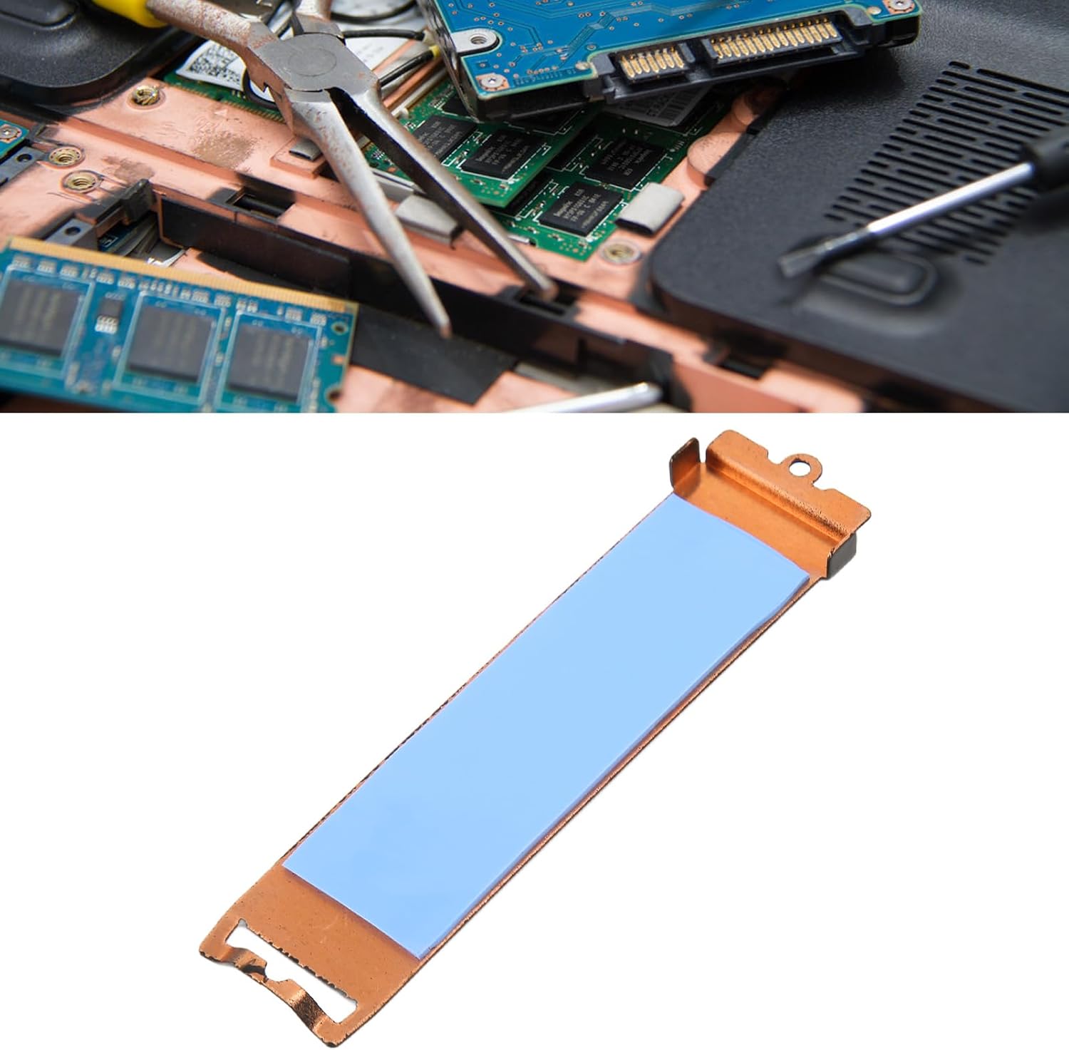 Защитный кожух для радиатора SSD M.2, NVMe M.2 NGFF 2280, жесткий диск, кожух для отвода тепла, термопрокладка для ноутбуков M16 R1 K3RRF 0K3RRF 2280