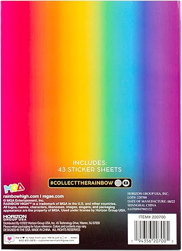 Vista 7 de Rainbow High 1500+ Fashion First Stickers de Horizon Group USA
