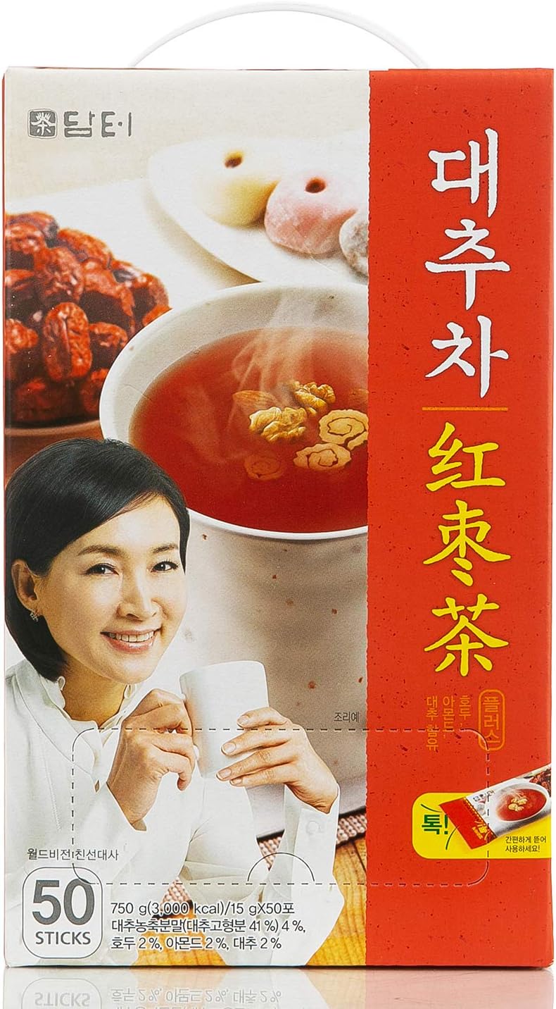 (Tea Collection) Herbal Supplement Healthy Jujube(Dates) Tea (Jujube Tea Plus 15g x 50 sticks)
