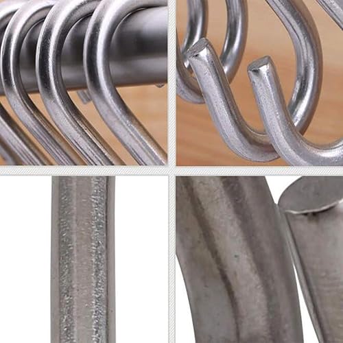 Miniatura 5 de Axe Sickle 12 ganchos en S de 2.3 pulgadas de acero inoxidable 304 para colgar productos o artículos, accesorios de cadena