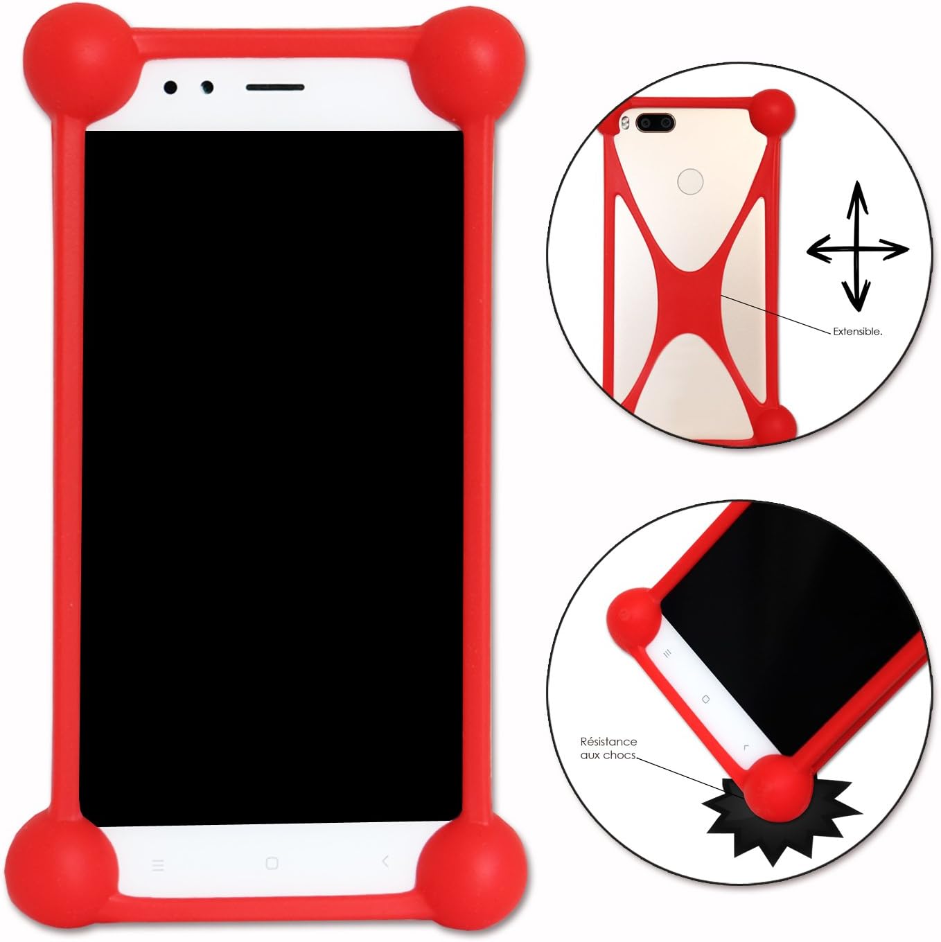 Shockproof Silicone Bumper Case for Wiko Ozzy Red