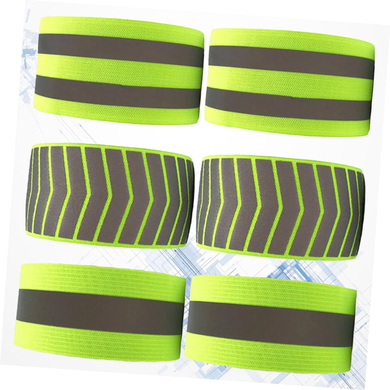 Toyvian Bracciale Riflettente Gruppo Musicale Riflessivo Illuminato Cintura da Corsa Polsino visibilità Bracciali Fluorescenti Braccialetti di Sicurezza Green