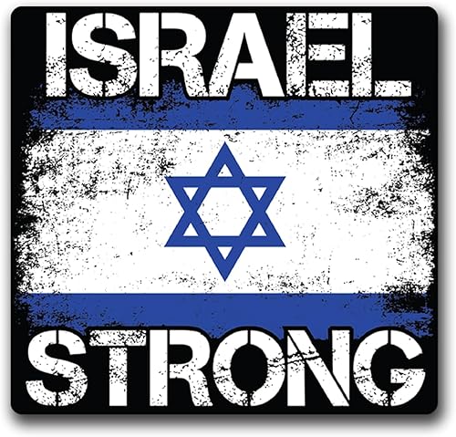 Miniatura 9 de Calcomanías de vinilo con texto en inglés "I Stand with Israel", para autos, ventanas, parachoques, laptops, paredes, tazas, 5.5 pulgadas en el