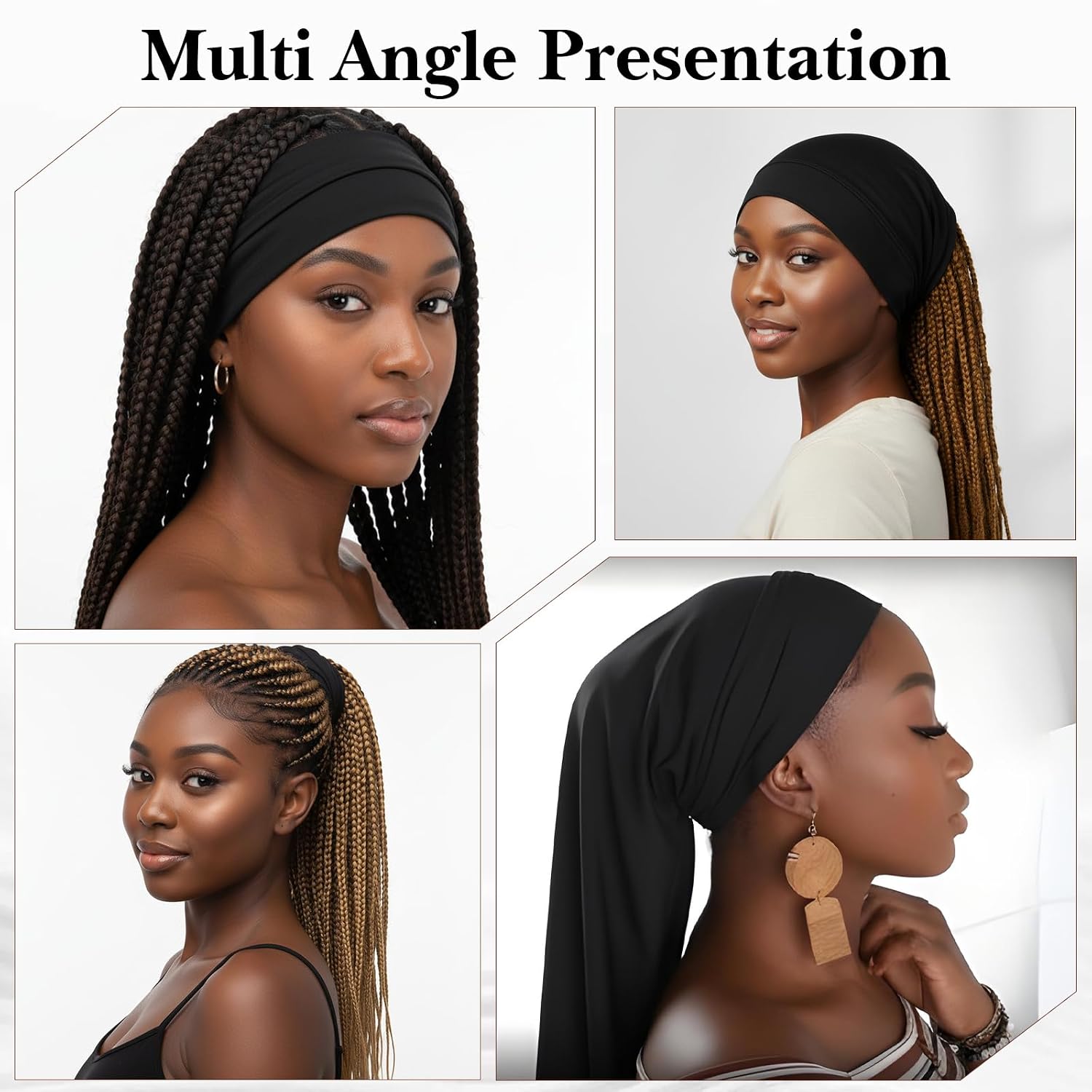 3pcs Dread Caps For Men, Dreadlock Tube Socks For Long Braids