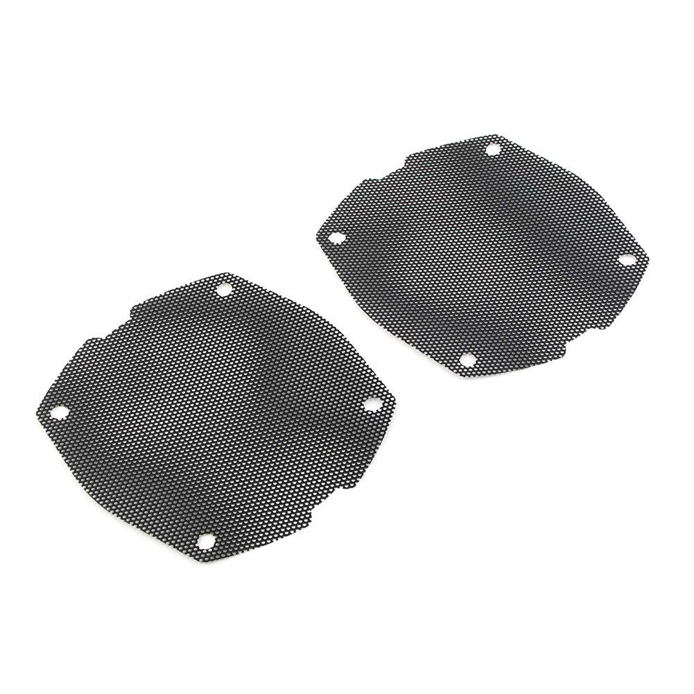 Cnswee6 Motorcycle Fairing Speaker Grill Covers Front Speaker Grill for Harley Electra Glide FLH 1998-2013