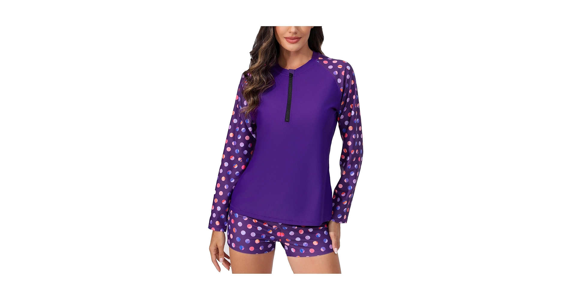 Amazon.com: ALLTOKE Womens Two Piece Long Sleeve Rash Guard Amazon.com: ALLTOKE Womens Two Piece Long Sleeve Rash Guard
