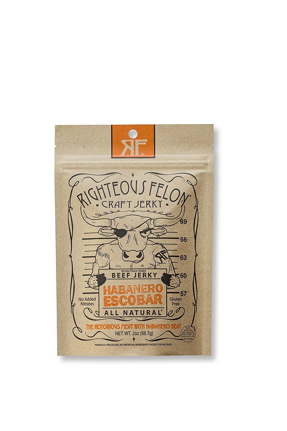 Habanero Escobar Beef Jerky, 2 oz.