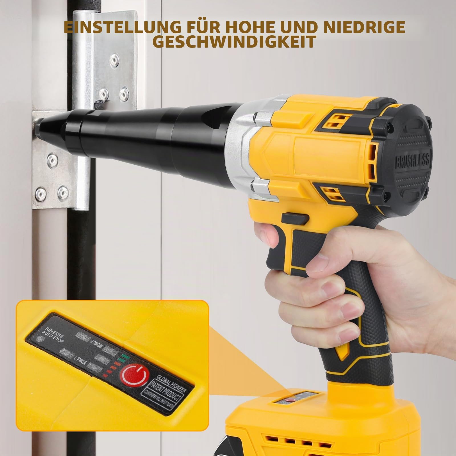 Akku Nietpistole kompatibel mit Dewalt 20V Akku (ohne Batterie)