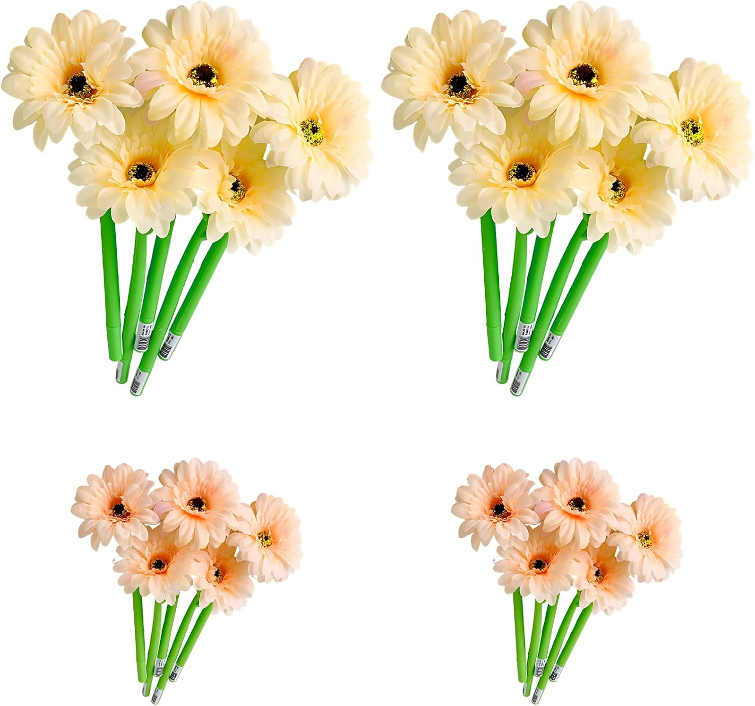 20 Pcs Sunflower Pens, Artificial Flower Ballpoint Set, 9.8 in, 0.8 mm Black Ink Floral Writing Stationery, Bulk Gifts for Women, Party Favor, Desk Decor Accessories for Office and Home