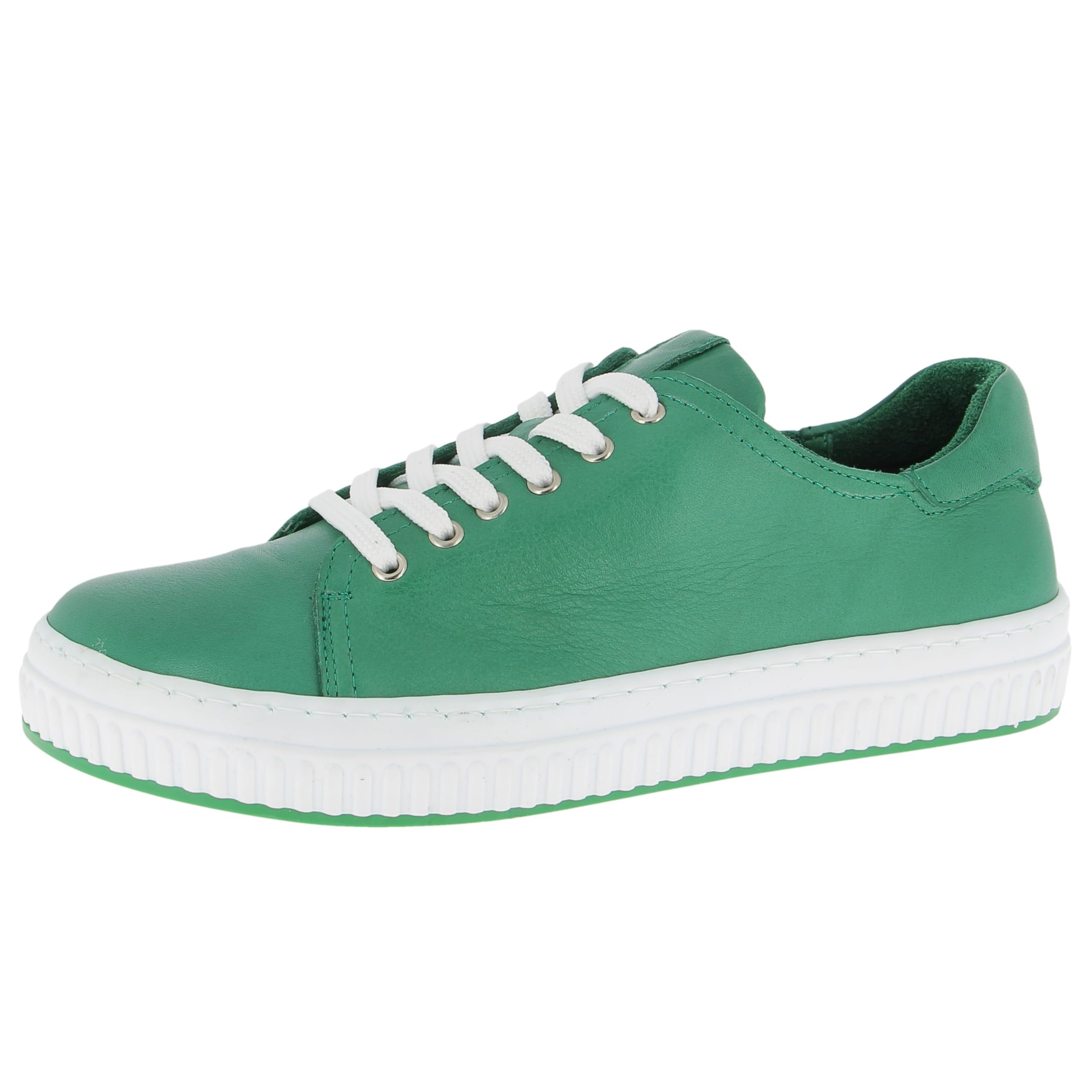 Andrea Conti Women's Low Top Trainers, Green, 8.5 UK