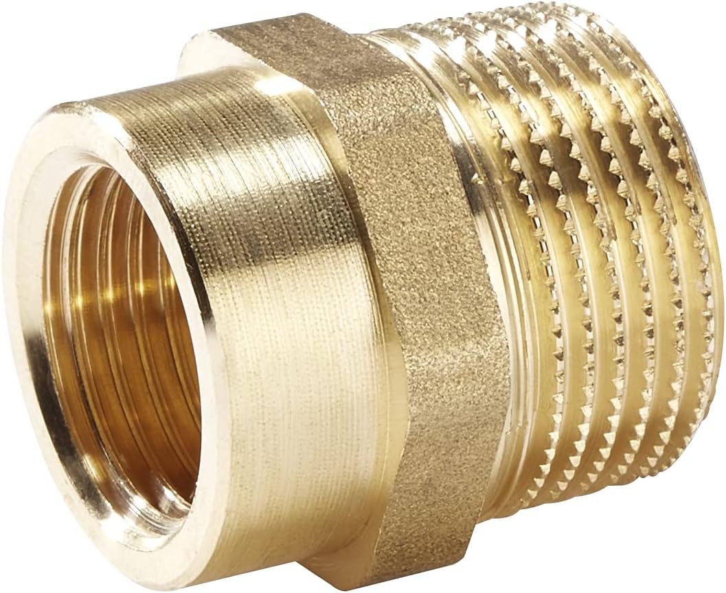 Qixuer Messing Reduzierstück Set - 4 Stück 1" Auf 3/4" Gewinde-Adapter Für Wasserleitungen