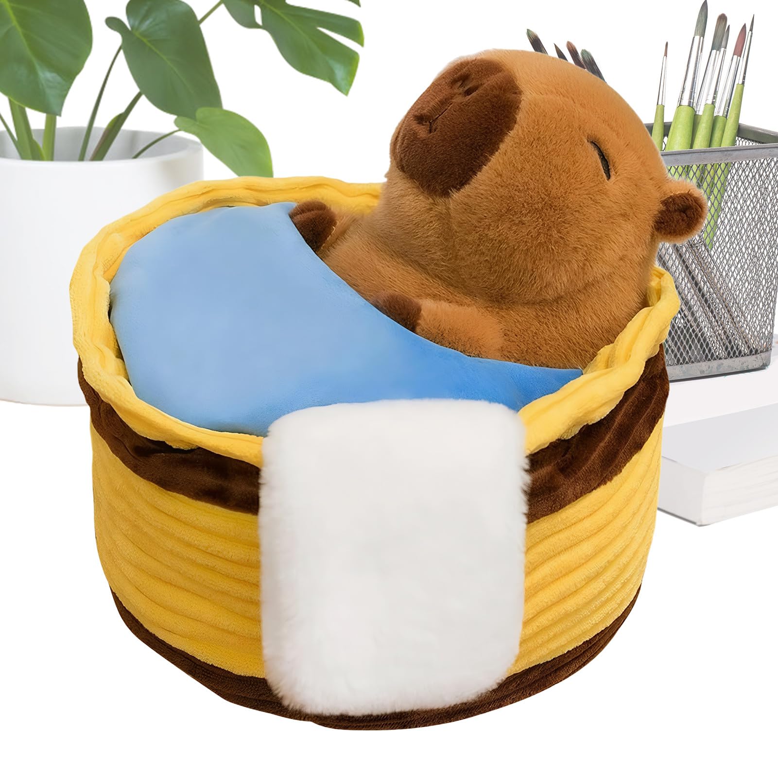 Plush Capybara,Cartoon Collectible Soft Toys,Stuffed Capybara Toys Plush Animals Doll | for Boys Kids Toddler Teens Collectors Christmas Birthday Home Office Dorm Sofa