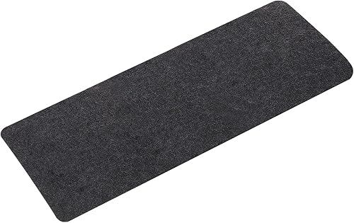 PATIKIL Protector de alfombrilla de escritorio de 47 x 20 pulgadas, alfombrilla de mouse suave y lisa de doble cara para oficina y hogar, gris oscuro