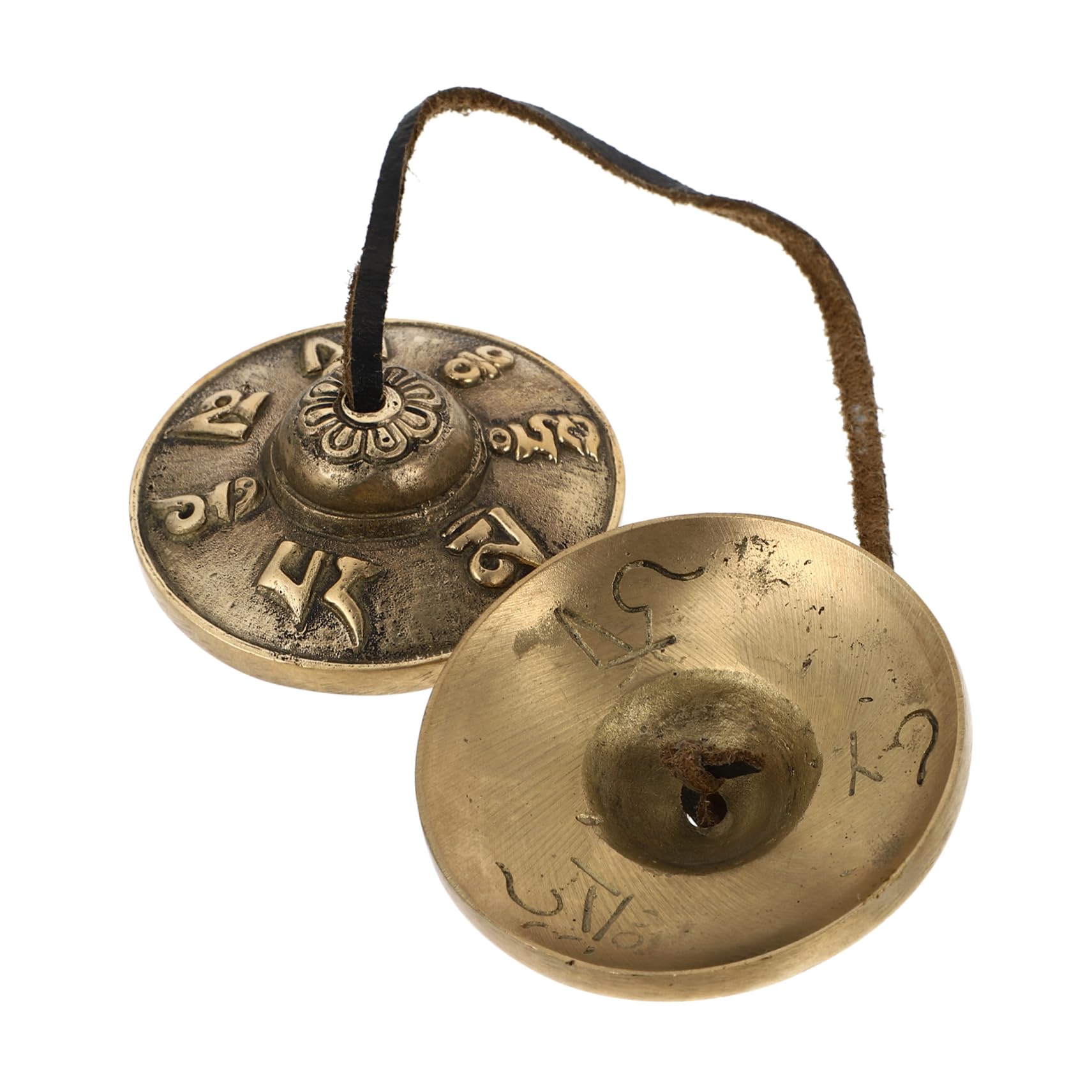 Abaodam Nepal Handmade Meditation Chime Bell Yoga Accessory Cymbal Bell for Meditation and Mindfulness